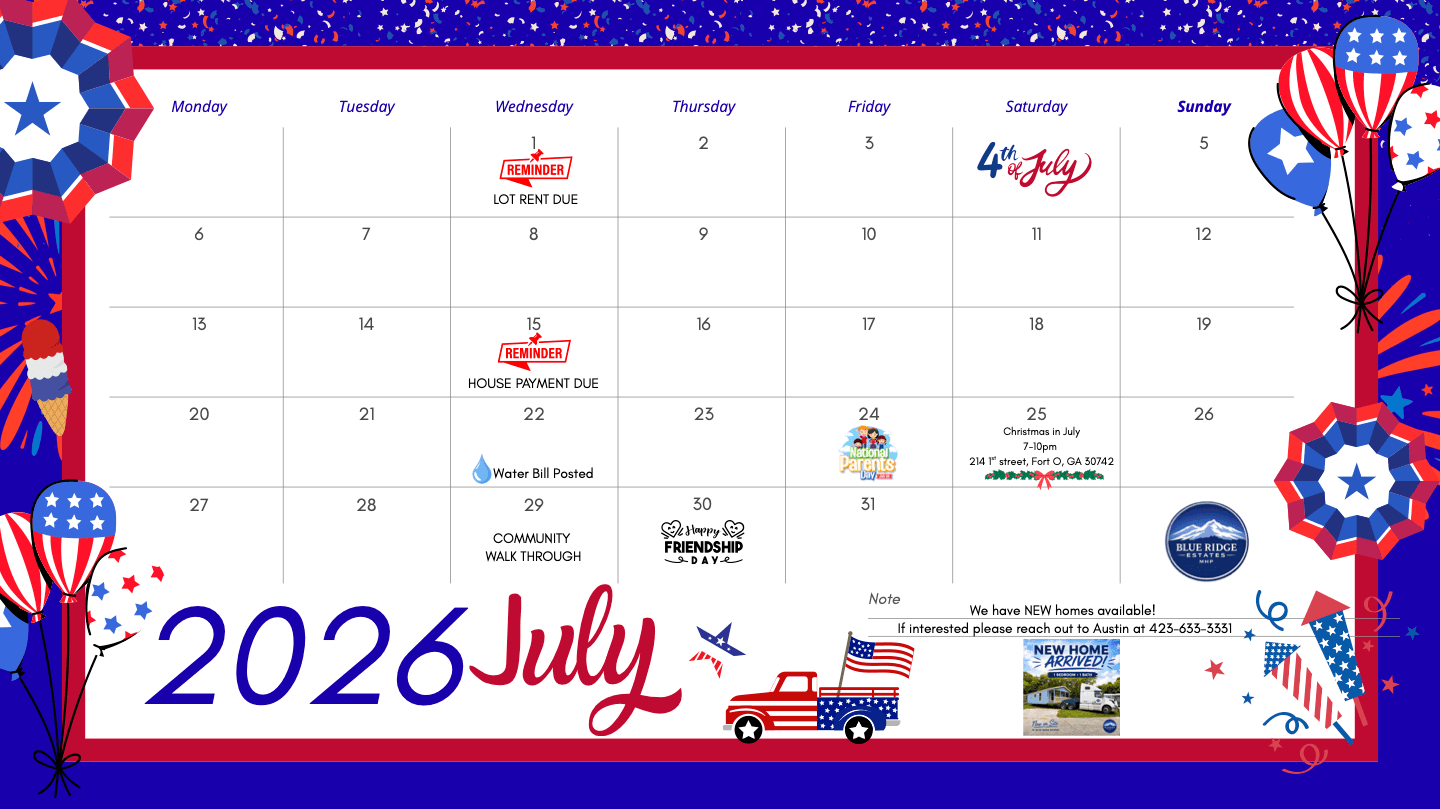 Community calendar